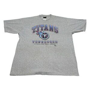 Vintage Pro Player Tennessee Titans Logo Gray Shirt Adult‎ 2XL